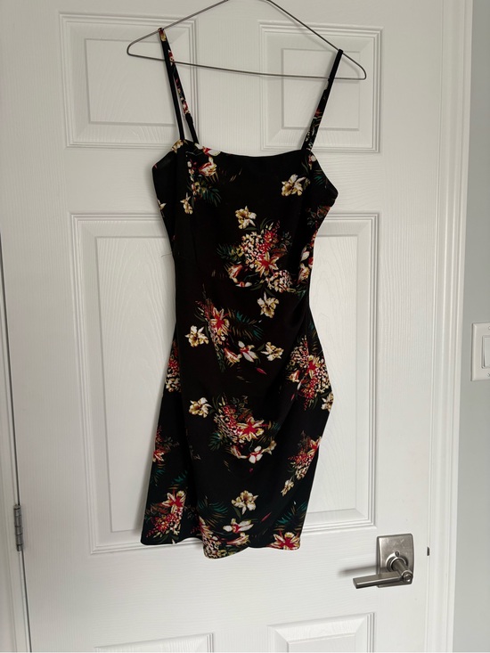 Revamped Dresses & Skirts - Revamped Black Floral Mini Slip Dress